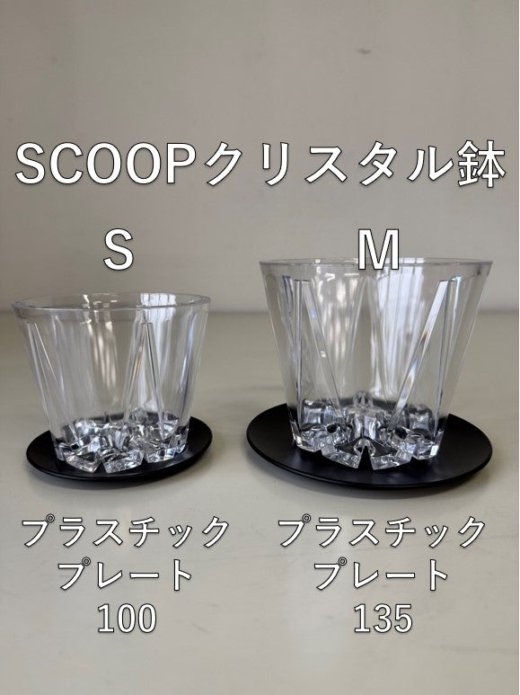 SCOOP クリスタル鉢M