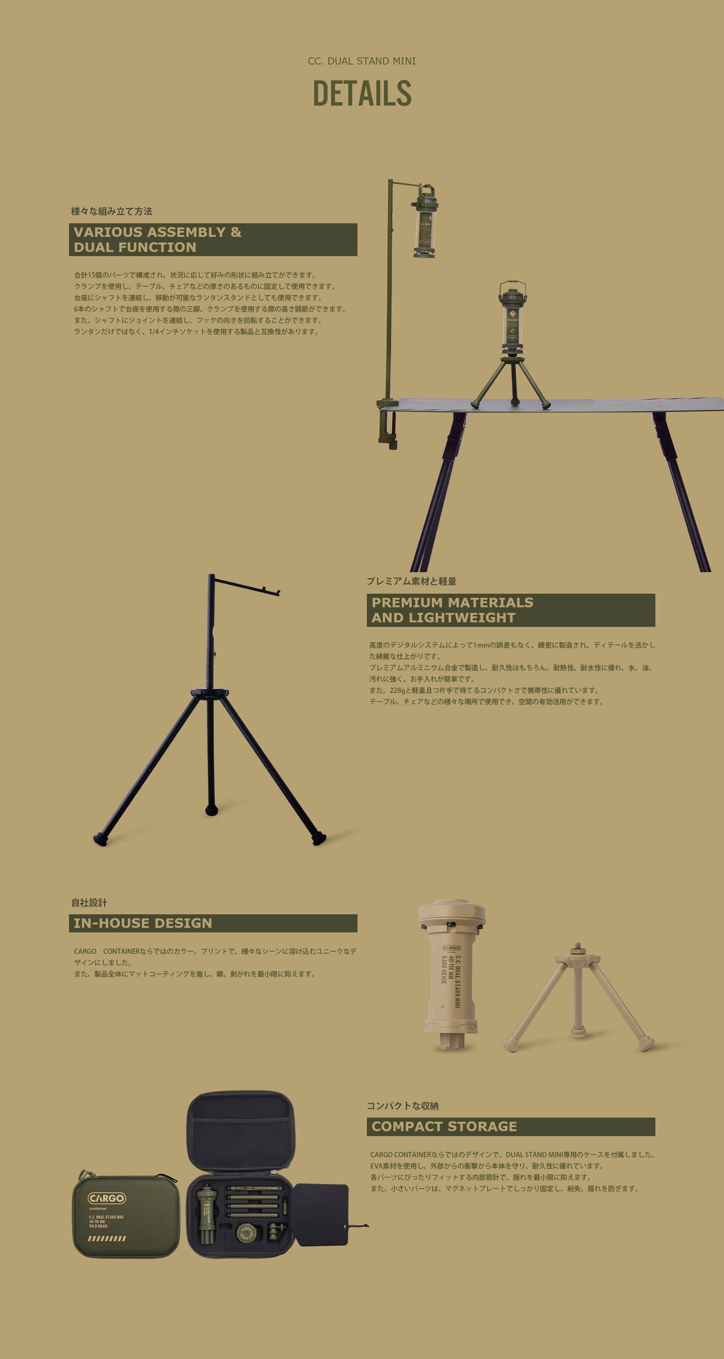 CARGO CONTAINER  STAND MINI スタンドミニ BLACK