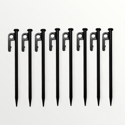Campingmoon スチール製ペグ 30cm 8本set T-30-8P
