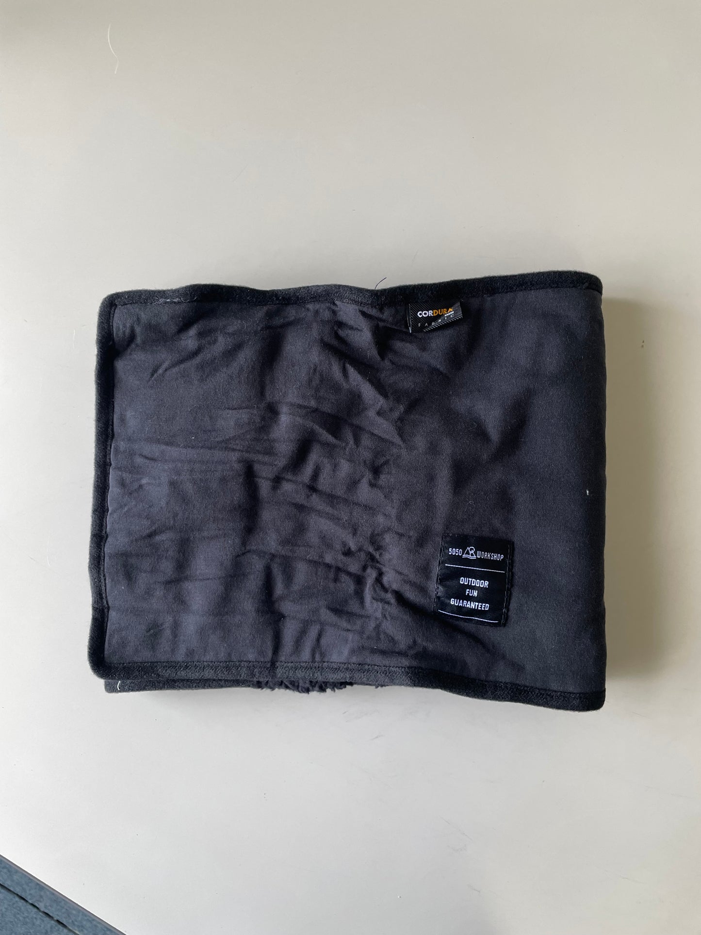 5050WORKSHOP Packable NECK ROUND BLACK パッカブルネックウォーマー ブラック